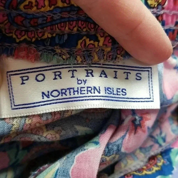 {Portraits by Northern Isles} Women's Vintage Paisley Floral Print Cullottes - Picture 9 of 12